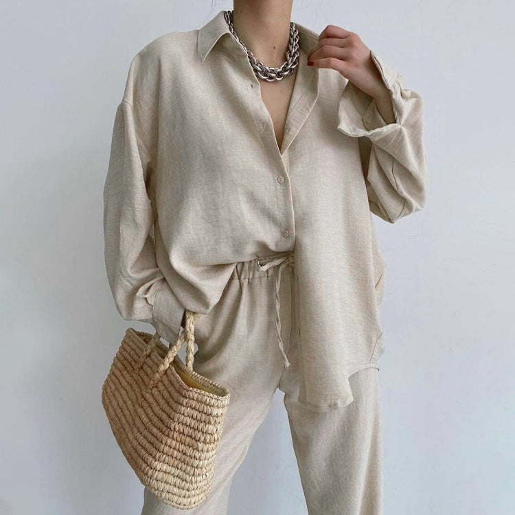 Serrachi linen summer set